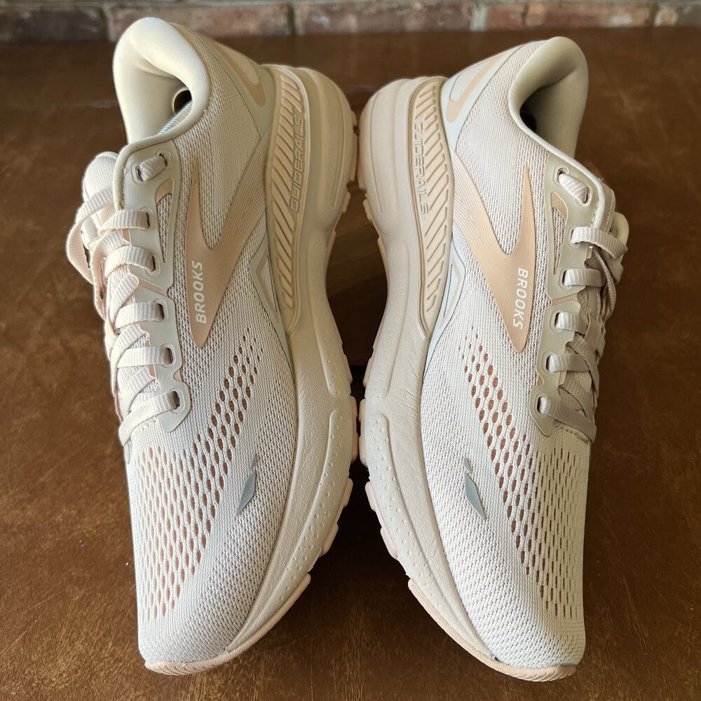 Brooks Adrenaline GTS 23 Supportive Women's 10.5 Beige Pink Running Shoes - Picture 6 of 16